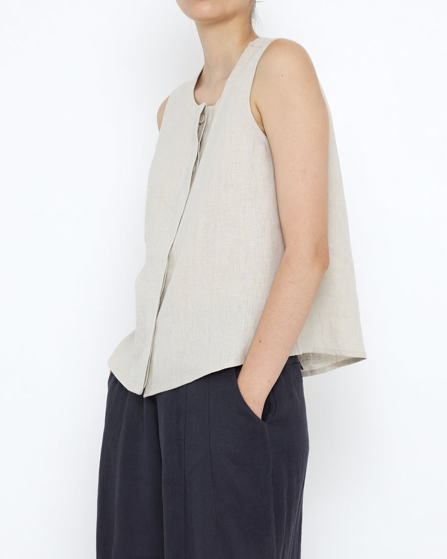 Linen Playtop - SS25 - Sand Beige