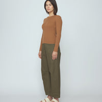 Ribbed Long Sleeves - SS26 - Rust