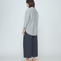 Striped Dolman Shirt - SS26 - Navy Stripes