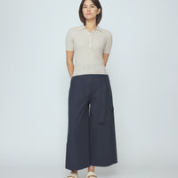 Collared Short Sleeves - SS26 - Speckle Beige