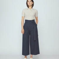 Paper-Bag Pleated Trouser - SS26 - Navy