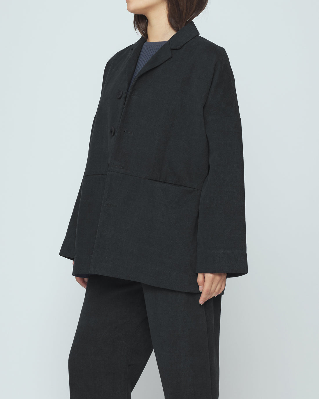 Oversized Blazer - SS26 - Charcoal Black