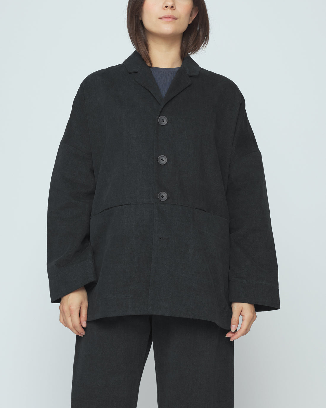 Oversized Blazer - SS26 - Charcoal Black