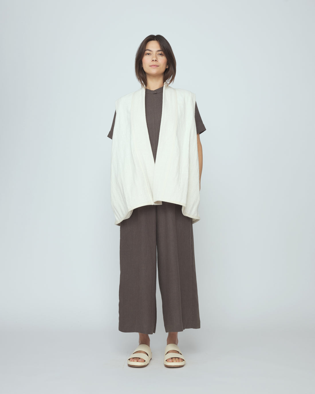 Reversible Vest - SS26 - Bone White