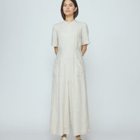 Mandarin Jumpsuit - SS26 - Oatmeal