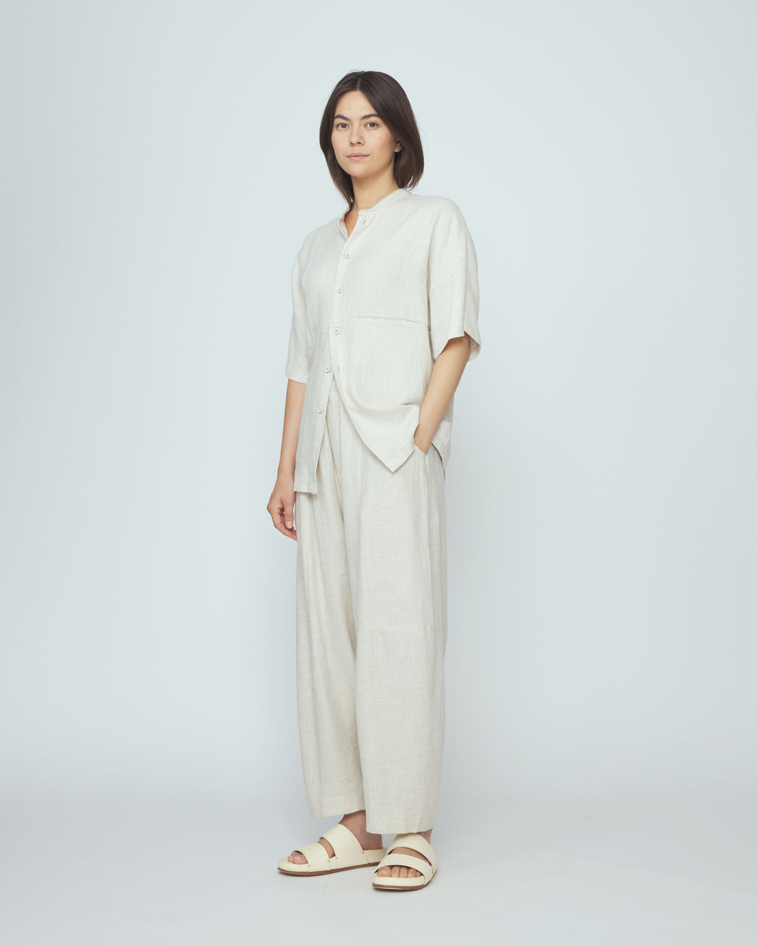 Panel Pocket Shortsleeves - SS26 - Oatmeal