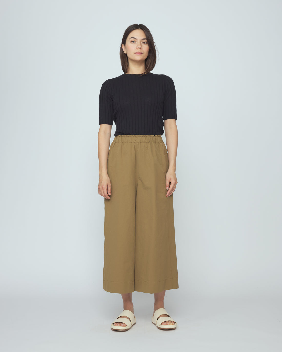 Elastic Culotte - SS26 - Tan Brown