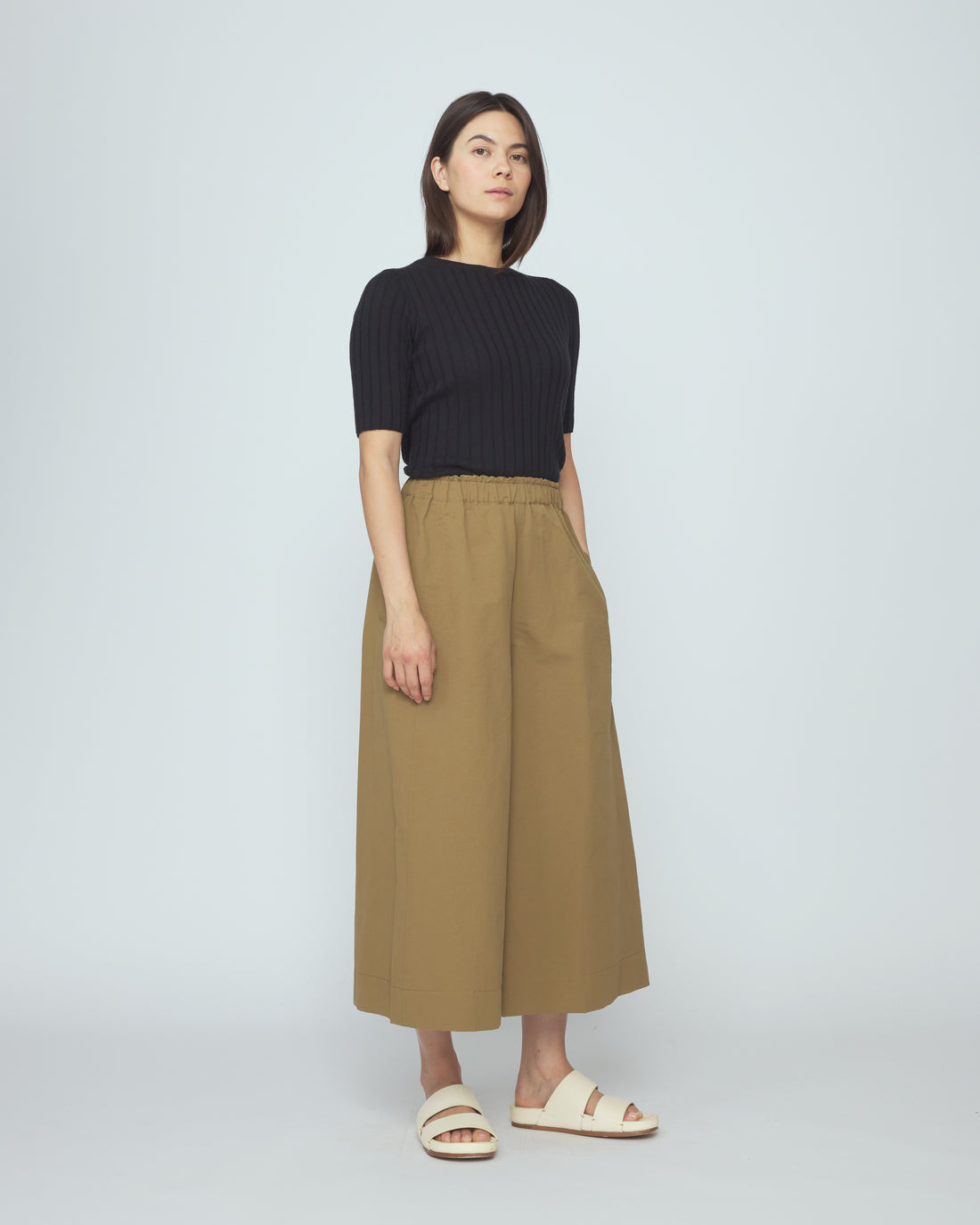 Ribbed Short Sleeves - SS26 - Black
