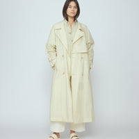 Long Rain Trench - Waxed Edition - SS26 - Antique White