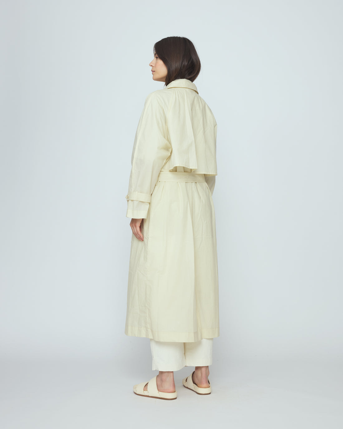 Long Rain Trench - Waxed Edition - SS26 - Antique White
