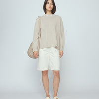 Roll Seam Pull Over - SS26 - Stone Beige