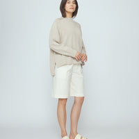 Roll Seam Pull Over - SS26 - Stone Beige