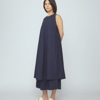 Papery Layered Dress - SS26 - Navy