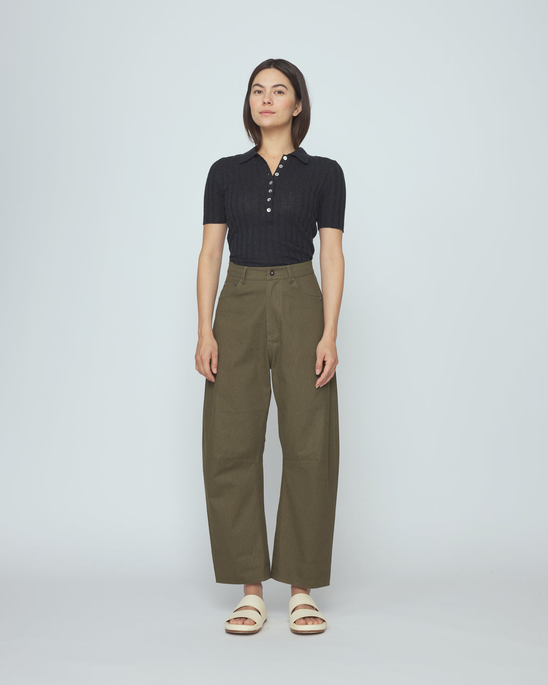 Collared Short Sleeves - SS26 - Speckle Black