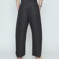 Curve Legged Work Trouser - SS26 - Charcoal Black