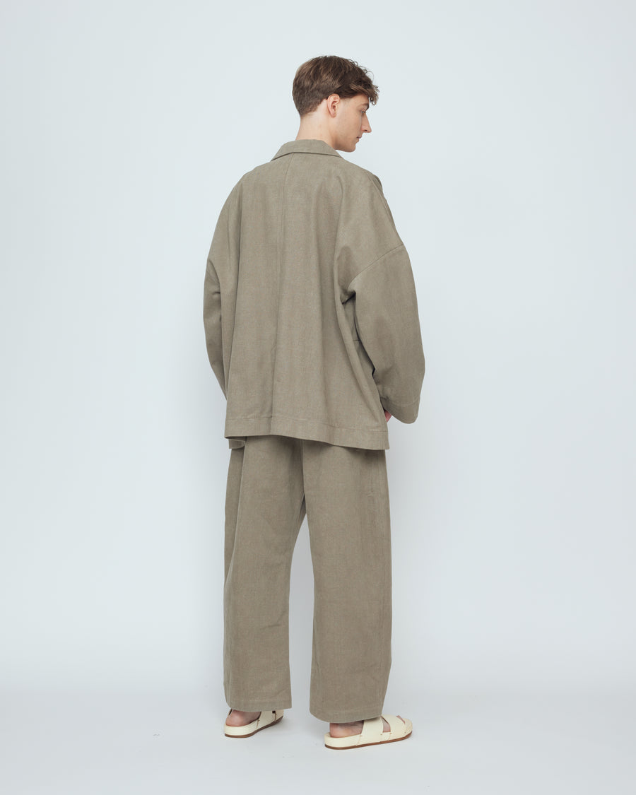 25SS 7115 by SZEKI ジャケット カバーオール L 7115 by Szeki Blouson Short Coat, Heather Gray – Glasswing