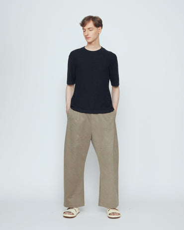 Fine Knit Tee - SS26 - Speckle Black