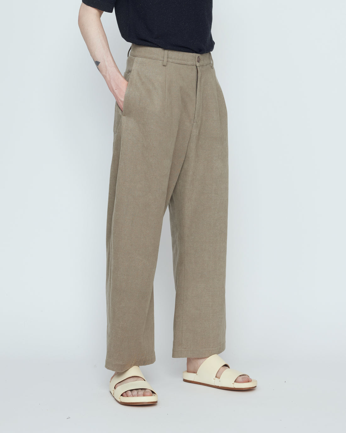 Tailored Curve Legged Trouser - SS26 - Umber