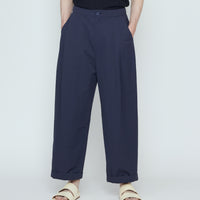 Spring Pleated Trouser - SS26 - Navy