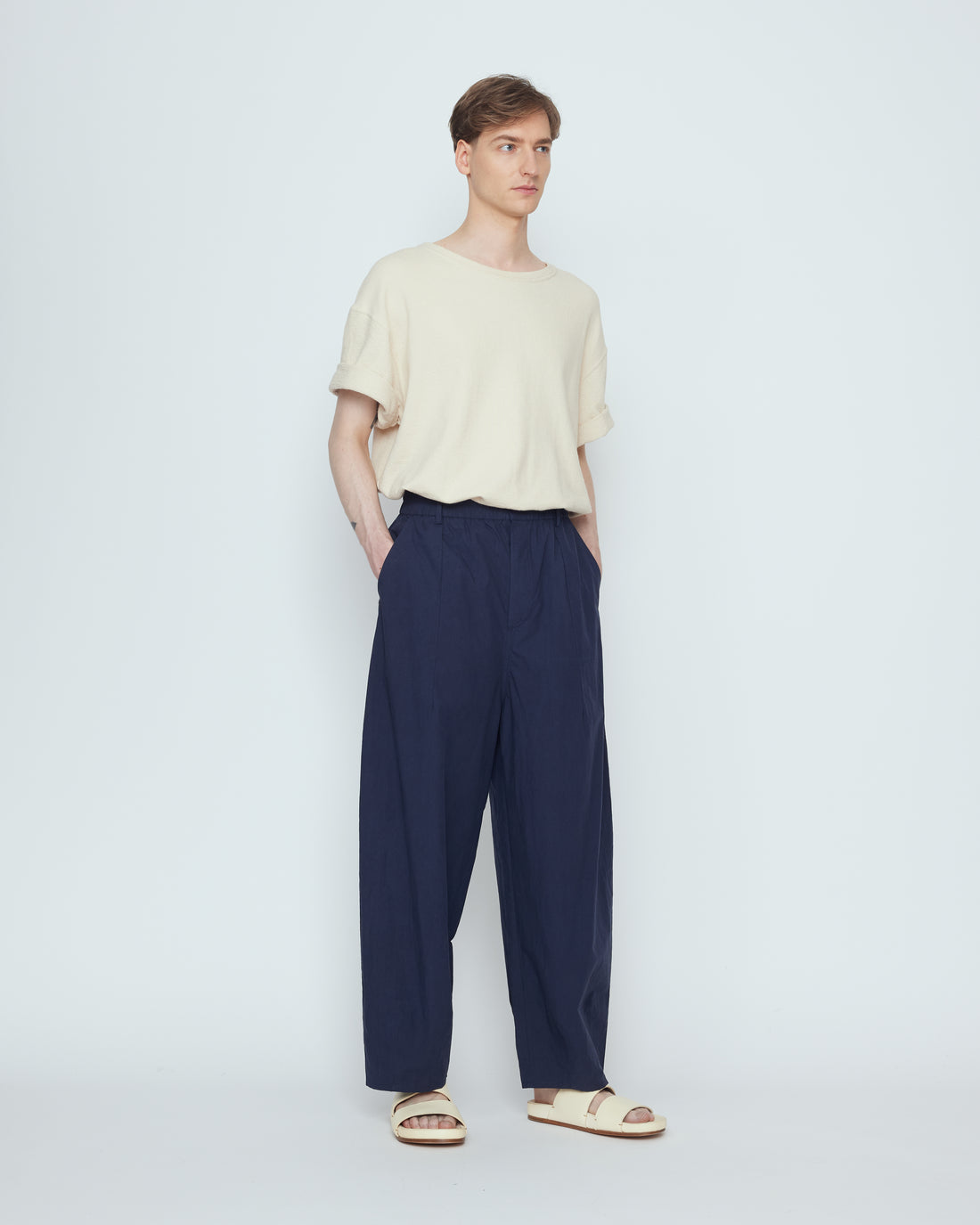 Papery Lantern Trouser - SS26 - Navy