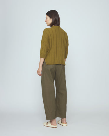 Mid Poet Mockneck Sweater - SS26 - Kelp