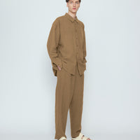 Elastic Dropped Crotch Trouser - SS26 - Caramel