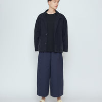 Lapel Short Coat - SS26 - Washed Black