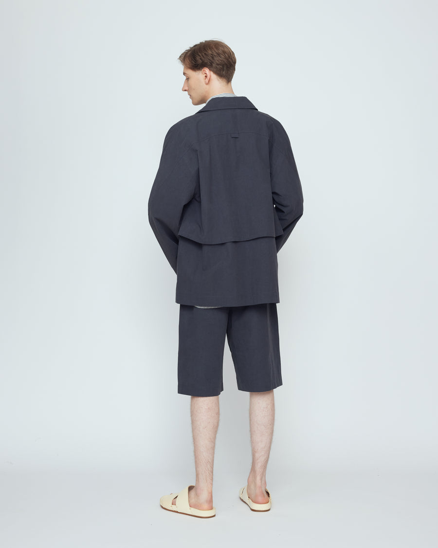 25SS 7115 by SZEKI ジャケット カバーオール L 7115 by Szeki Blouson Short Coat, Heather Gray – Glasswing