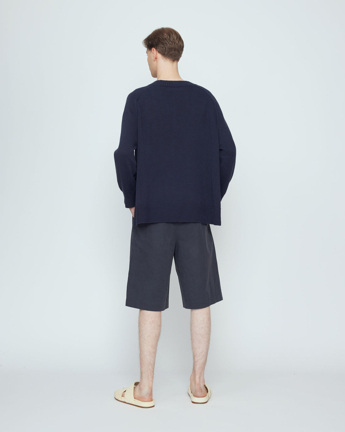 Roll Seam Pull Over - SS26 - Navy