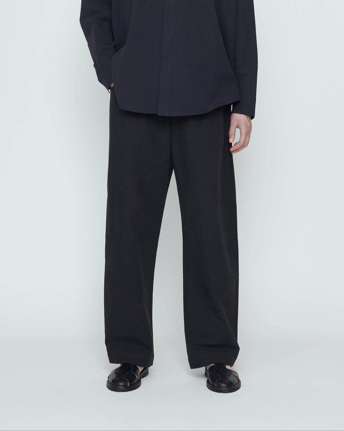 Signature Curve Legged Trouser - Canvas Edition - Black