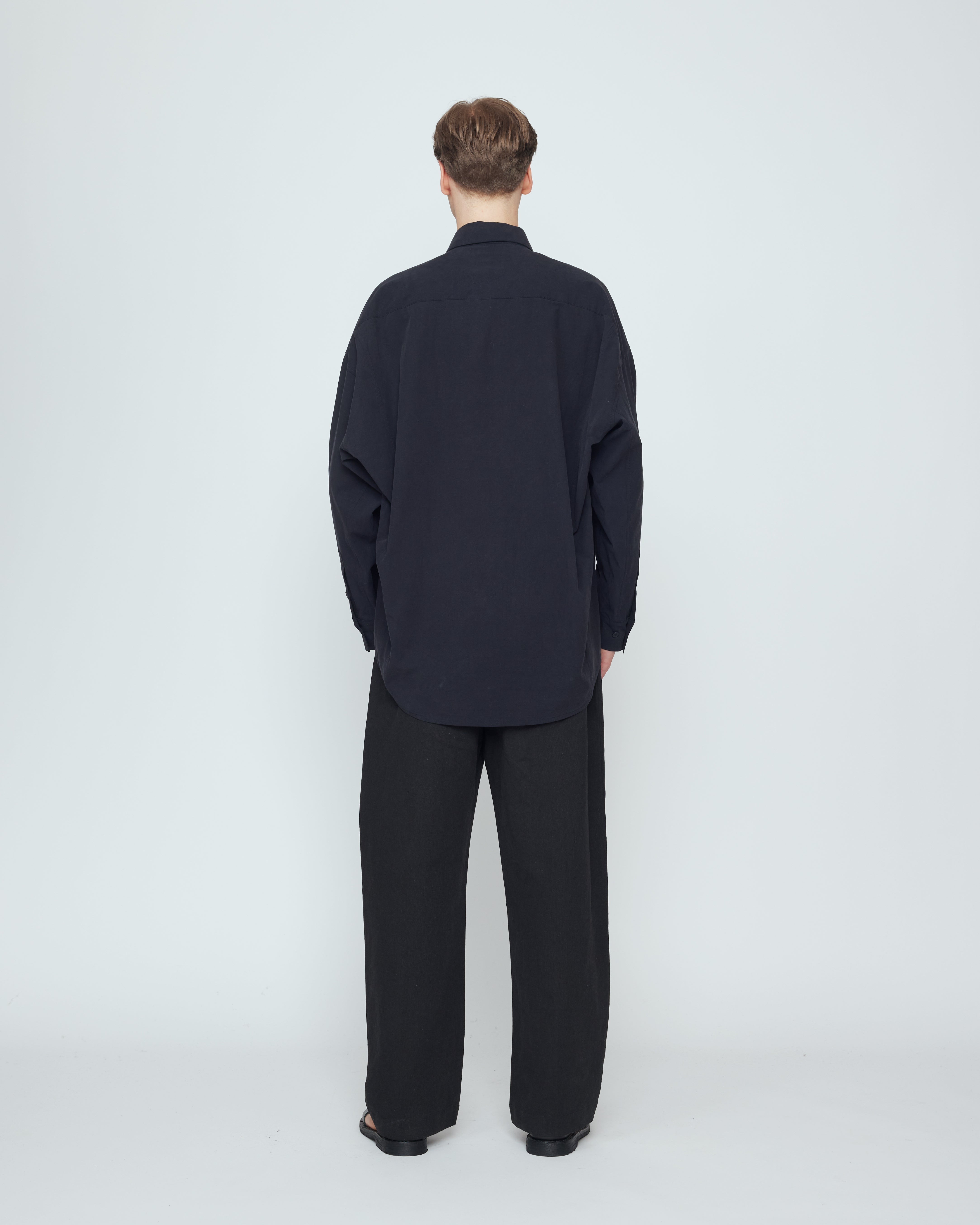 Signature Cocoon Dress Shirt - Black