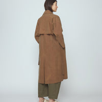 Spring Trench Overcoat - Waxed Edition - SS26 - Pecan Brown