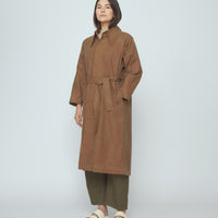 Spring Trench Overcoat - Waxed Edition - SS26 - Pecan Brown
