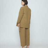 Spring Wrap Coat - SS26 - Tan Brown