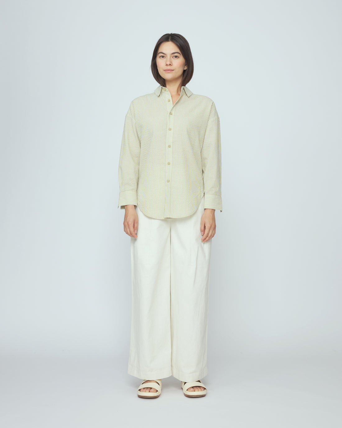 Striped Dolman Shirt - SS26 - Mustard Stripes