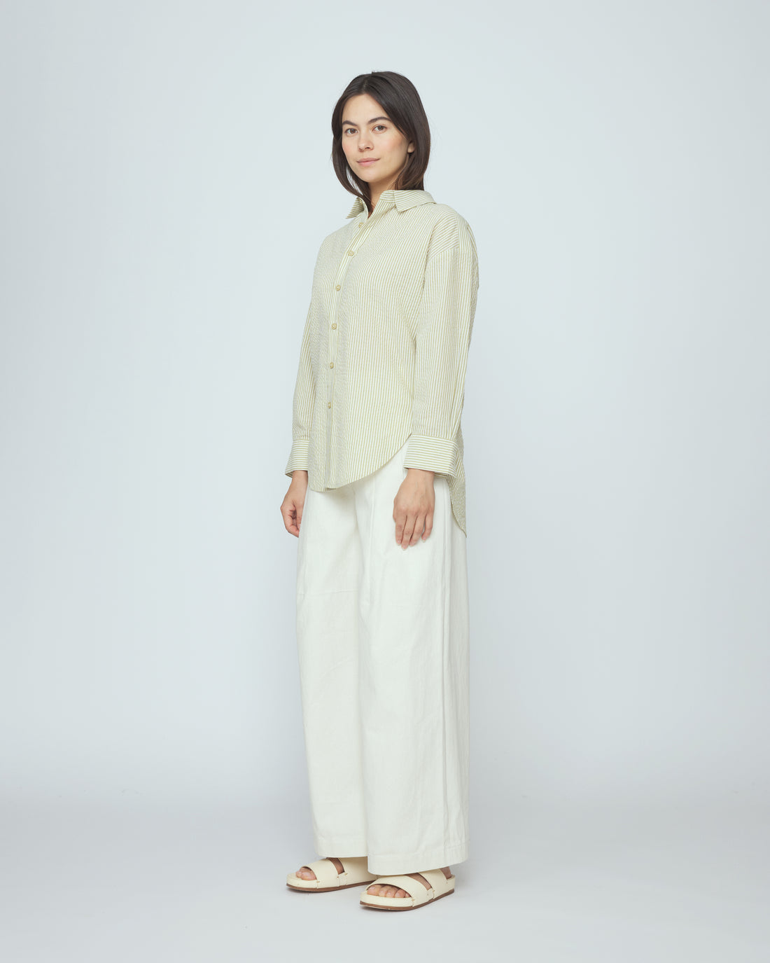 Striped Dolman Shirt - SS26 - Mustard Stripes