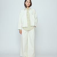 Signature Panel Pockets Jacket - Spring Edition - Pearl White