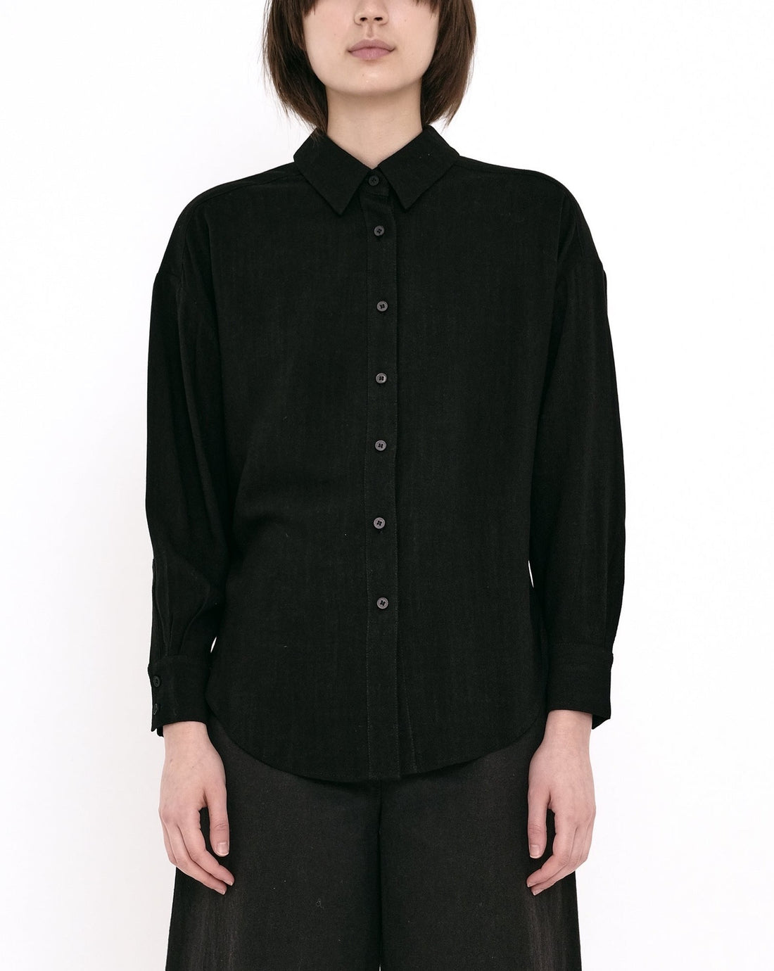 Signature Dolman Shirt - Black