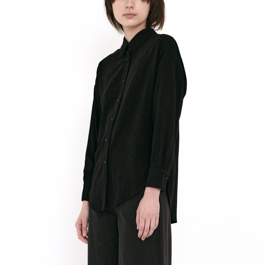 Signature Dolman Shirt - Black