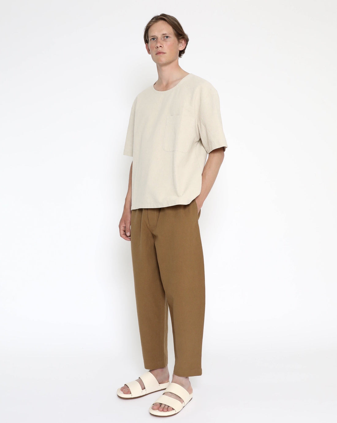 Signature Elastic Pull-Up Trouser - Canvas Edition - Caramel