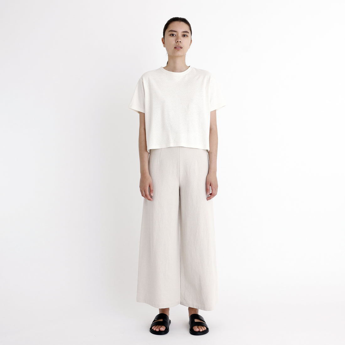 Signature Wide-Legged Trouser - Canvas Edition - Oatmeal
