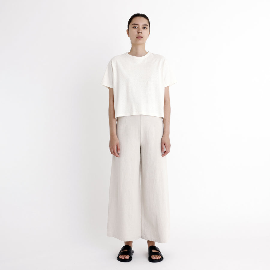 Signature Wide-Legged Trouser - Canvas Edition - Oatmeal