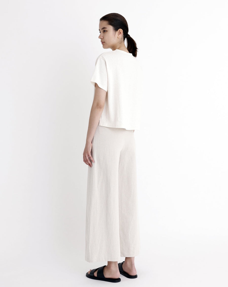 Signature Wide-Legged Trouser - Canvas Edition - Oatmeal