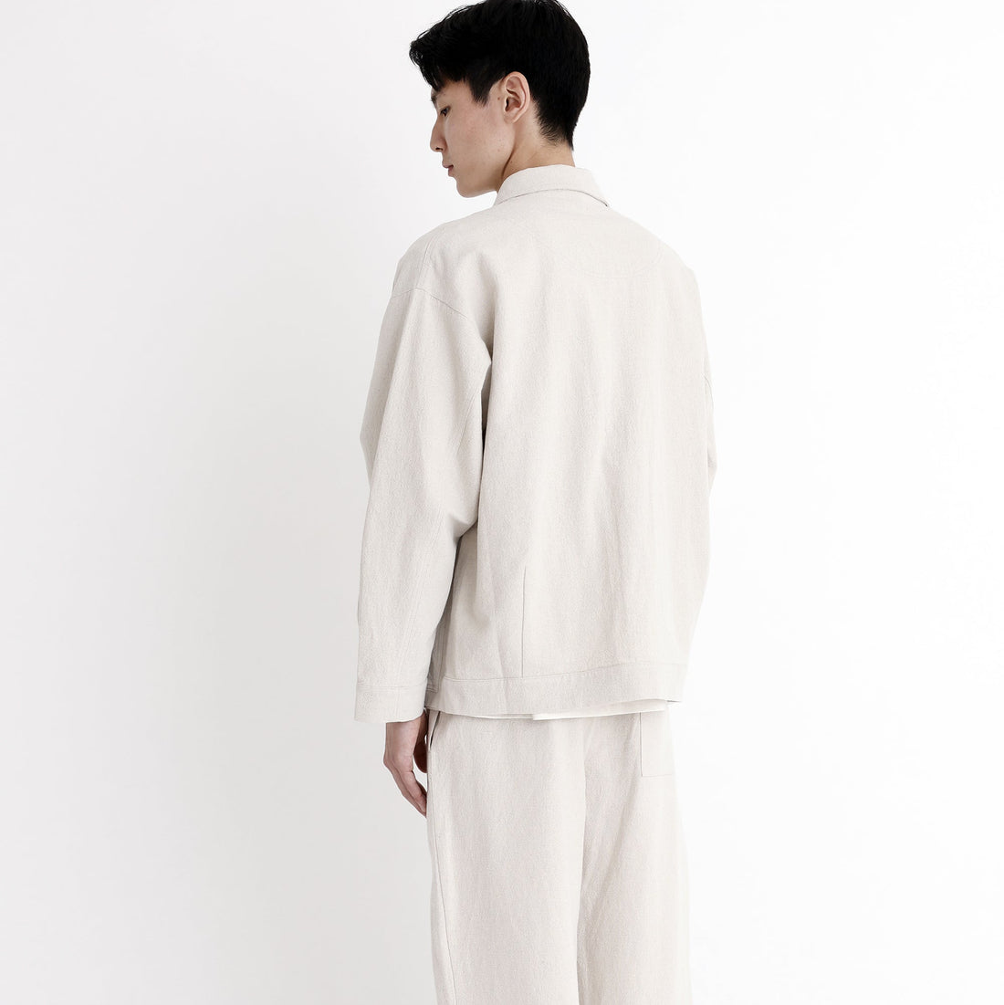 Signature Panel Pockets Shirt Jacket - Canvas Edition - Oatmeal