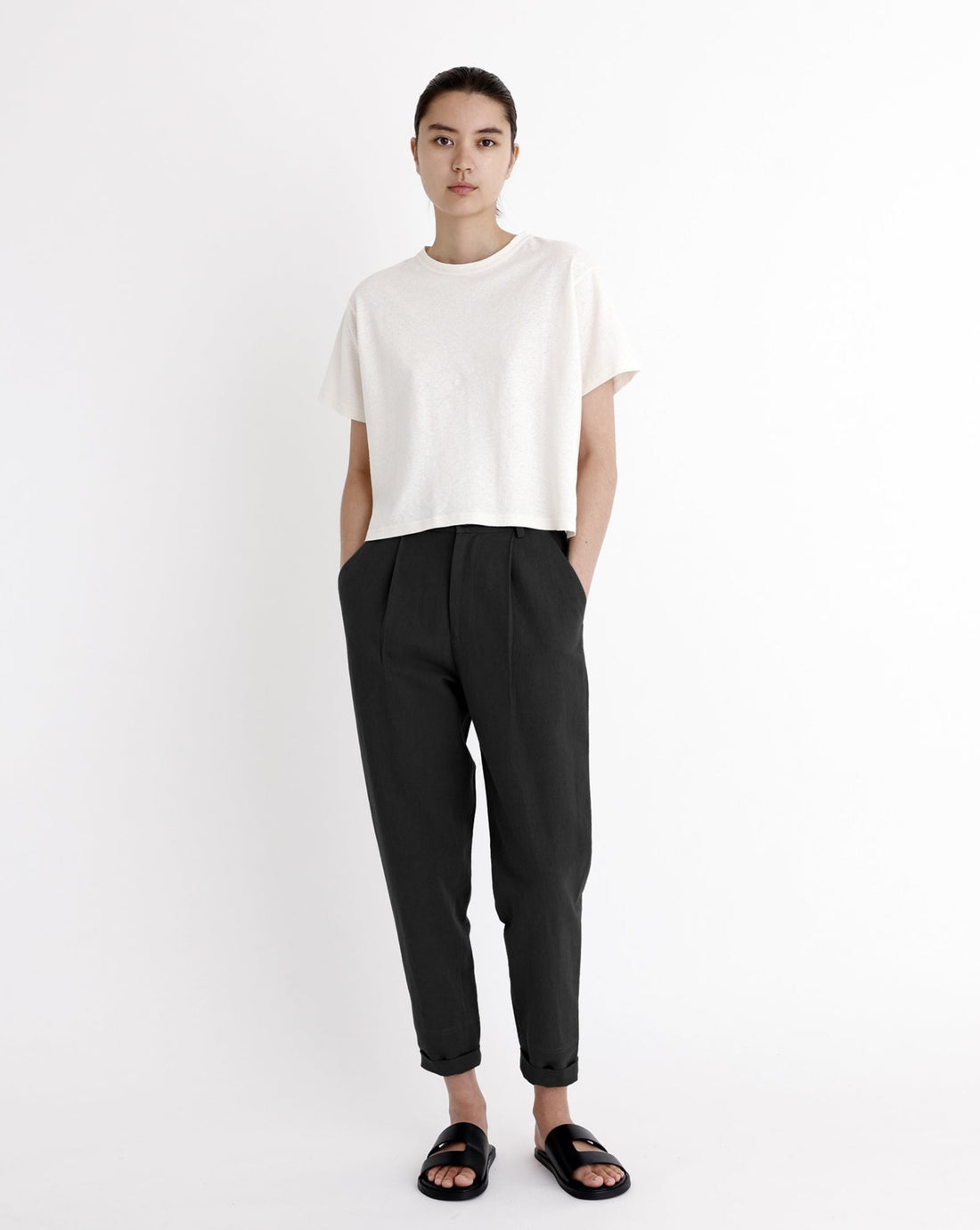 Back Sateen Standard Painter Pants (black) | OVY