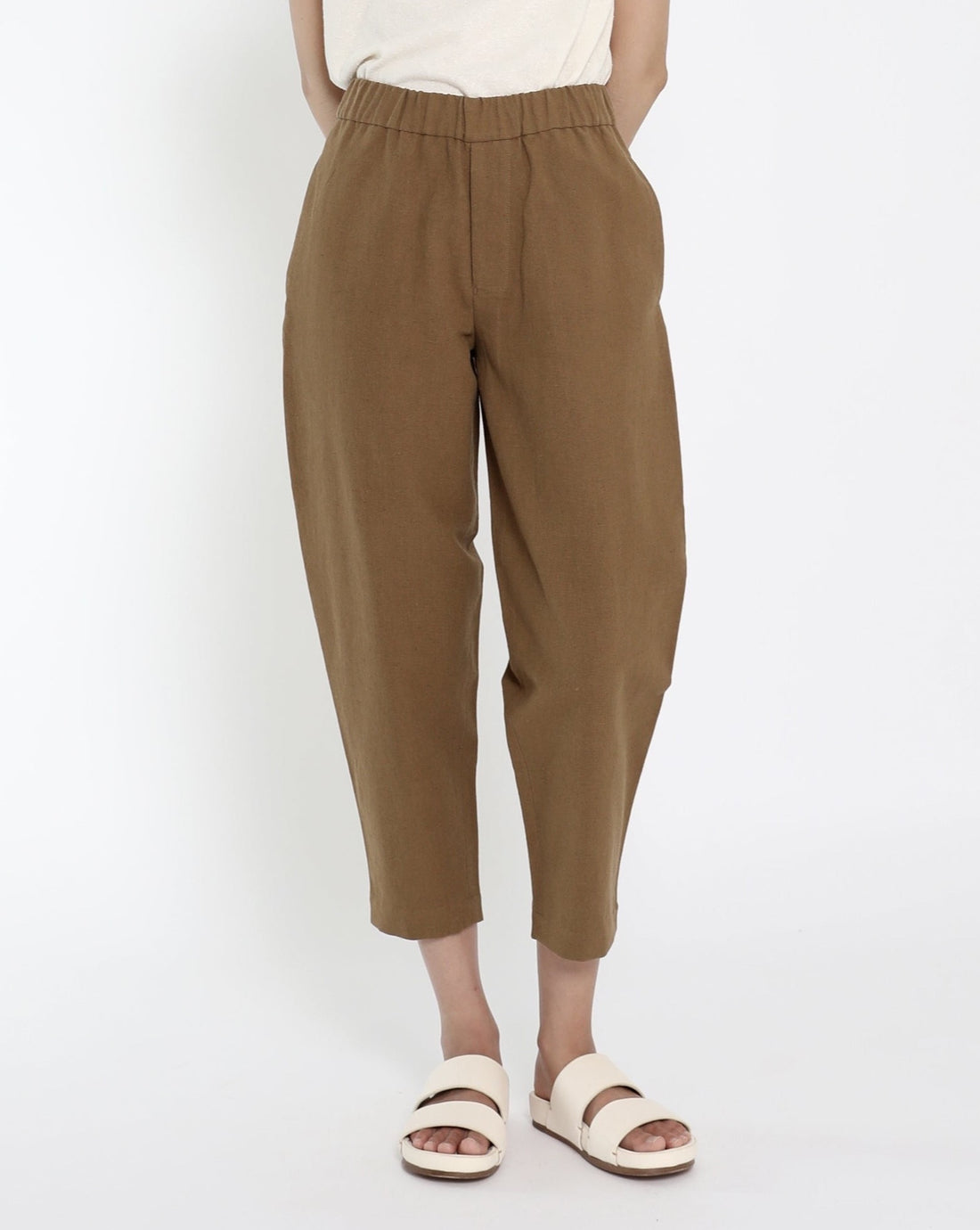 Signature Elastic Pull-Up Trouser - Canvas Edition - Caramel