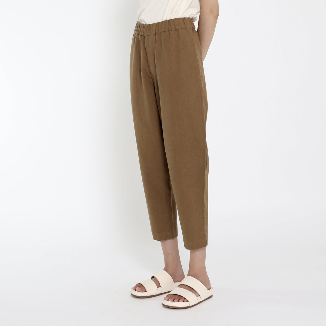 Signature Elastic Pull-Up Trouser - Canvas Edition - Caramel