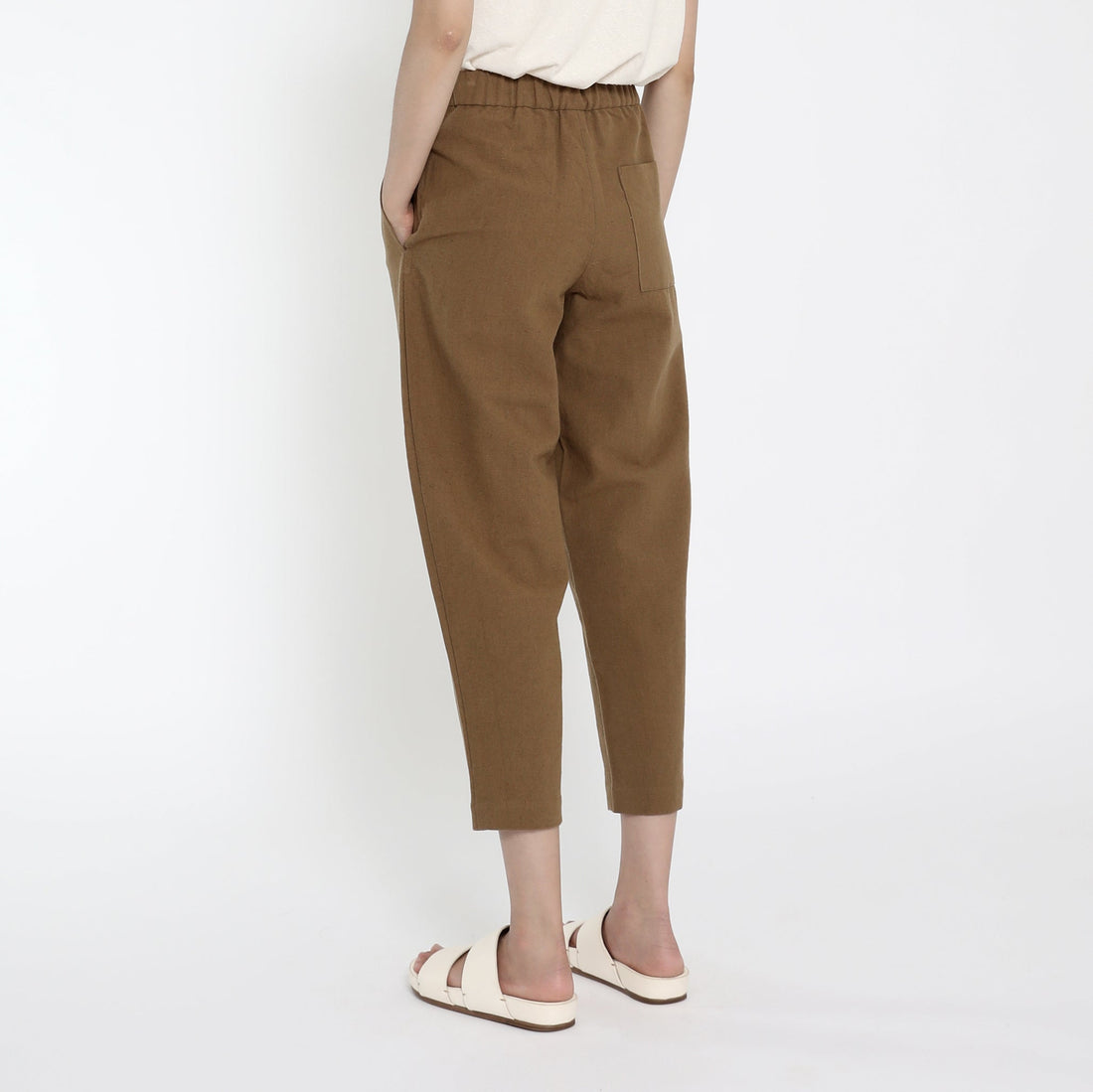 Signature Elastic Pull-Up Trouser - Canvas Edition - Caramel