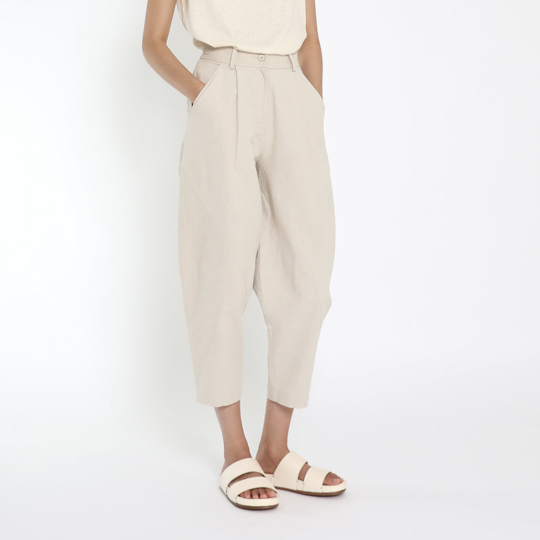 Signature Lantern Trouser - Canvas Edition - Oatmeal